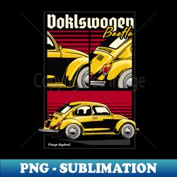 Volkswagen Beetle Fanatic - Artistic Sublimation Digital File - Revolutionize Your Designs