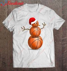 christmas basketball shirt - basketball snowman t-shirt, women christmas shirts family  wear love, share beauty