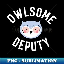 Owlsome Deputy Pun - Funny Gift Idea - Special Edition Sublimation PNG File - Unlock Vibrant Sublimation Designs
