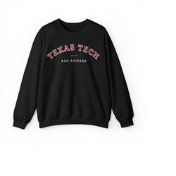 Texas Tech Red Raiders Comfort Premium Crewneck Sweatshirt, vintage, retro, men, women, cozy, comfy, gift