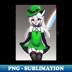 Helluva Boss Loona The Wolf sfw St Patricks Day outfit - Exclusive Sublimation Digital File - Transform Your Sublimation Creations