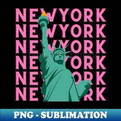 New York Statue Of Liberty - Digital Sublimation Download File - Create with Confidence