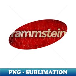 Rammstein - simple red elips vintage - Decorative Sublimation PNG File - Enhance Your Apparel with Stunning Detail