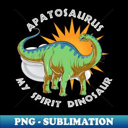 My Apatosaurus Dinosaur Spirit Design - Retro PNG Sublimation Digital Download - Perfect for Personalization