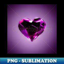 crystal heart - Sublimation-Ready PNG File - Spice Up Your Sublimation Projects