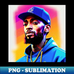 Nipsey Graphic - PNG Transparent Sublimation Design - Instantly Transform Your Sublimation Projects