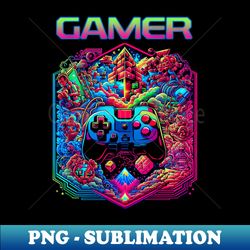 Gamer  console - Trendy Sublimation Digital Download - Boost Your Success with this Inspirational PNG Download