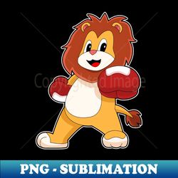 lion boxer boxing gloves boxing - aesthetic sublimation digital file - unlock vibrant sublimation designs
