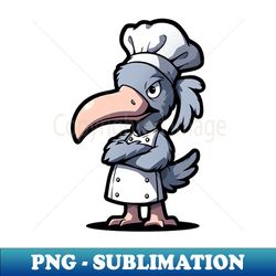 Shoebill cook - Vintage Sublimation PNG Download - Perfect for Personalization