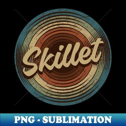 Skillet Vintage Vinyl - Modern Sublimation PNG File - Unleash Your Inner Rebellion