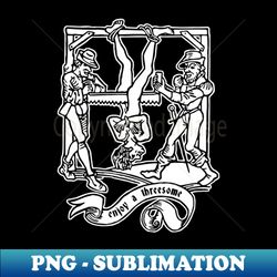 Threesome - Retro PNG Sublimation Digital Download - Instantly Transform Your Sublimation Projects