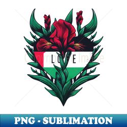 Love Palestinian - PNG Transparent Sublimation Design - Bring Your Designs to Life