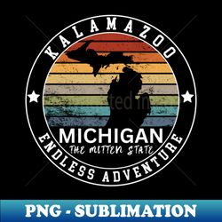 Kalamazoo Michigan - Premium Sublimation Digital Download - Bold & Eye-catching