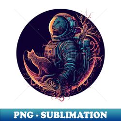 Astronaut Cat - Instant PNG Sublimation Download - Capture Imagination with Every Detail