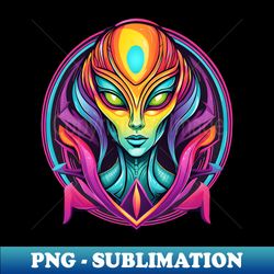 female-alien - Vintage Sublimation PNG Download - Perfect for Sublimation Art