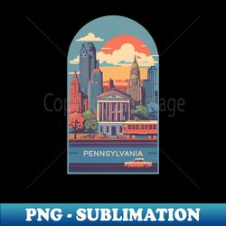 Pennsylvania Vintage Design - Instant PNG Sublimation Download - Unlock Vibrant Sublimation Designs
