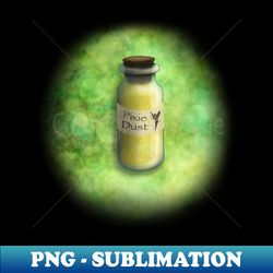 Pixie Dust with green glitter background - Exclusive PNG Sublimation Download - Perfect for Personalization