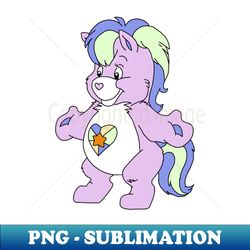 Noble Heart Horse Bear Cousin - Retro PNG Sublimation Digital Download - Perfect for Creative Projects