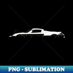 Porsche Carrera GT Silhouette - High-Quality PNG Sublimation Download - Capture Imagination with Every Detail