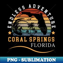 Coral Springs Florida - Unique Sublimation PNG Download - Spice Up Your Sublimation Projects