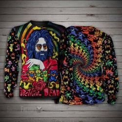 Jerry Garcia grateful dead bears 3d hoodie and t-shirt &8211 Hothot 030620