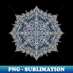 Snowflake Mandala - PNG Sublimation Digital Download - Vibrant and Eye-Catching Typography