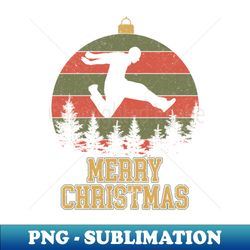 Merry Christmas Parkour Fan Xmas Tree - Vintage Sublimation PNG Download - Stunning Sublimation Graphics