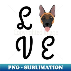 Malinois Love - Special Edition Sublimation Png File - Perfect For Creative Projects