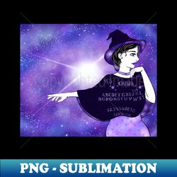 cosmic ouija witch pastel galaxy - professional sublimation digital download - transform your sublimation creations