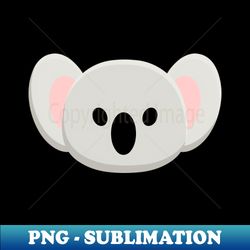 koala bear face - high-resolution png sublimation file - capture imagination with every detail