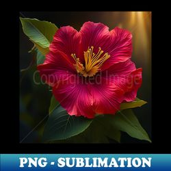 Hibiscus With Their Captivating Appearance And Majestic Petals Symbolizing Delicate Beauty Femininity And The Celebration Of Natures Extravagance Ai Generated Art - Vintage Sublimation PNG Download - Spice Up Your Sublimation Projects
