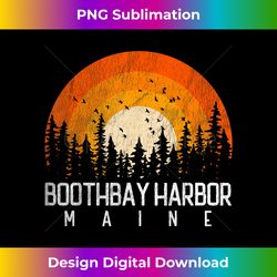 Boothbay Harbor Maine ME Retro Vintage 80s 90s Gift - Crafted Sublimation Digital Download - Elevate Your Style with Intricate Details