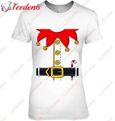Christmas Elf Costume Funny Xmas Holiday T-Shirt, Christmas Family Sweaters  Wear Love, Share Beauty