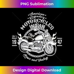 American Motorcycle Indian Bikers Vintage Retro Riders Gift Tank Top - Urban Sublimation PNG Design - Spark Your Artistic Genius