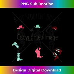 Cowboy Skeleton Dance Boot Scooting Boogie Western Hallowee - Classic Sublimation PNG File - Immerse in Creativity with Every Design