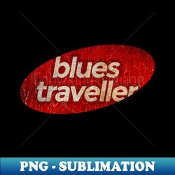 Blues Traveller - simple red elips vintage - Premium PNG Sublimation File - Bring Your Designs to Life