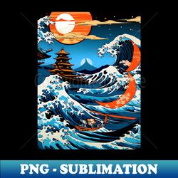 The Great Wave off Kanagawa - Digital Sublimation Download File - Bring Your Designs to Life