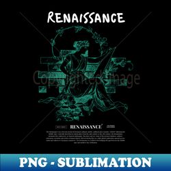 renaissance sender green white - Decorative Sublimation PNG File - Bring Your Designs to Life