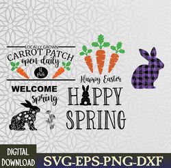 Farmhouse style Easter SVG bundle, Easter svg, Easter sign svg, png, eps, dxf, download, digital file