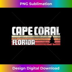 Cape Coral Florida FL Gift Retro Style Vintage 70s 80s 90s Long Sleeve - Innovative PNG Sublimation Design - Striking & Memorable Impressions