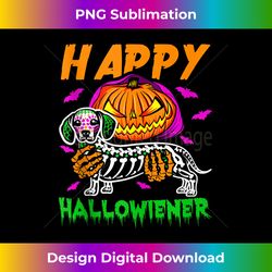 Dachshund Skull Happy Halloweiner Pumpkin Halloween Tank To - Bohemian Sublimation Digital Download - Craft with Boldness and Assurance