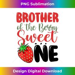 Brother of the Berry Sweet One Strawberry First Birthday - Bohemian Sublimation Digital Download - Enhance Your Art with a Dash of Spice