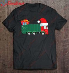christmas garbage truck shirt for boys kids toddlers gift shirt, christmas sweaters on sale  wear love, share beauty