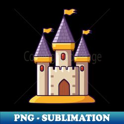 Castle Cute Icon - Decorative Sublimation PNG File - Create with Confidence
