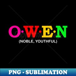 Owen  - Noble Youthful - Sublimation-Ready PNG File - Capture Imagination with Every Detail