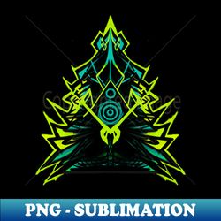 Neon Abstract Christmas tree - High-Quality PNG Sublimation Download - Create with Confidence