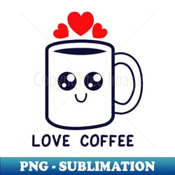 Love coffee doodle - Unique Sublimation PNG Download - Perfect for Creative Projects