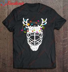Christmas Ice Hockey Reindeer Xmas Boys Hockey T-Shirt, Funny Christmas Shirts For Adults  Wear Love, Share Beauty