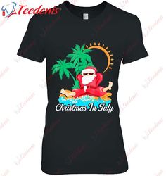 Christmas In July Decoration Party Supplies Shirt, Plus Size Womens Christmas Clothing  Wear Love, Share Beauty