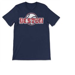 Boston Baseball Player Silhouette Gameday Baseball Fan T-shirt, Sweatshirt & Hoodie